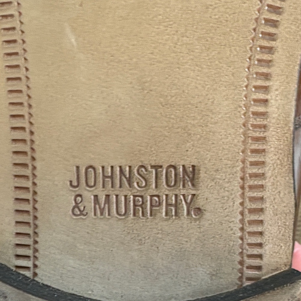 Johnston & Murphy Chestnut Leather Slip-Ons - Picture 7 of 9